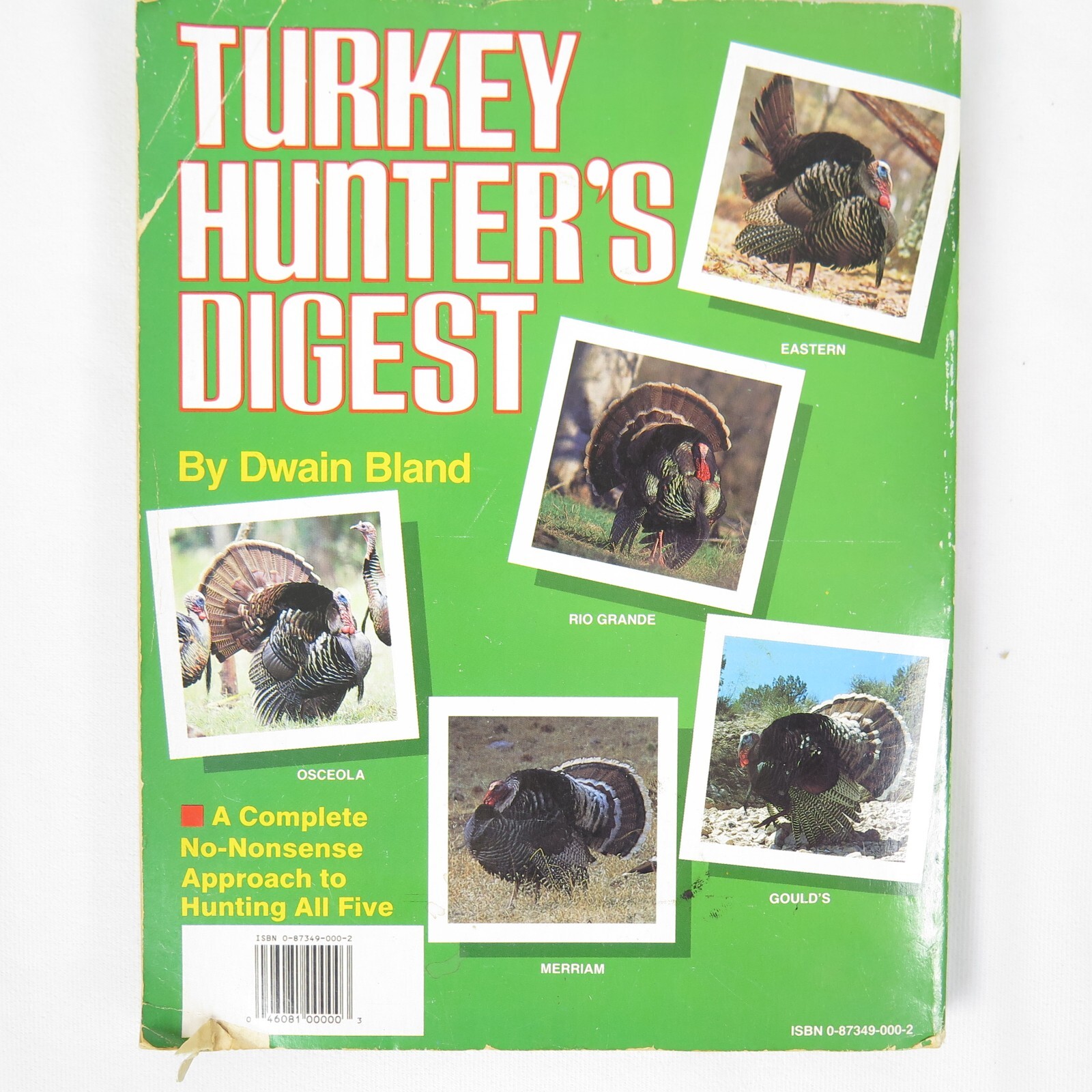 Turkey Hunters Digest Book 1976 by Dwain Bland Trade Paperback 8.25 X 10.75