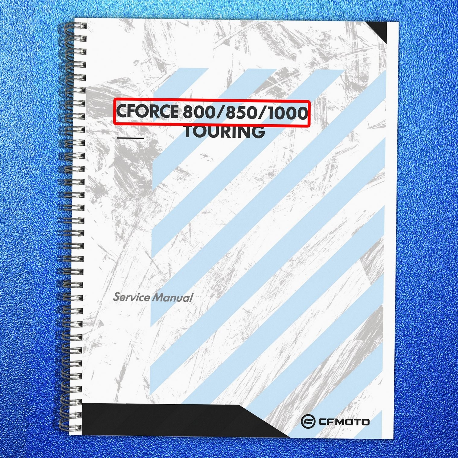 CFMOTO CForce 800 850 1000 Touring Service Manual 2024, BOUND, COVERS, FOLDOUTS