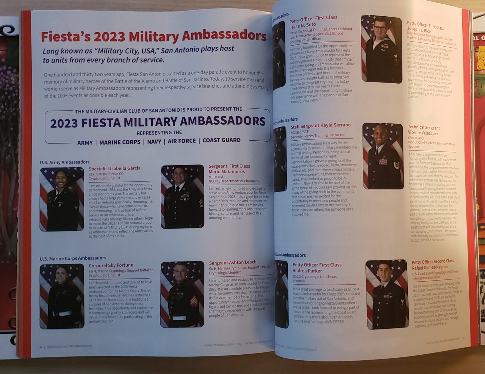 San Antonio Fiesta „The Official Guide To Fiesta Magazine 2023“ – 130 PAGES