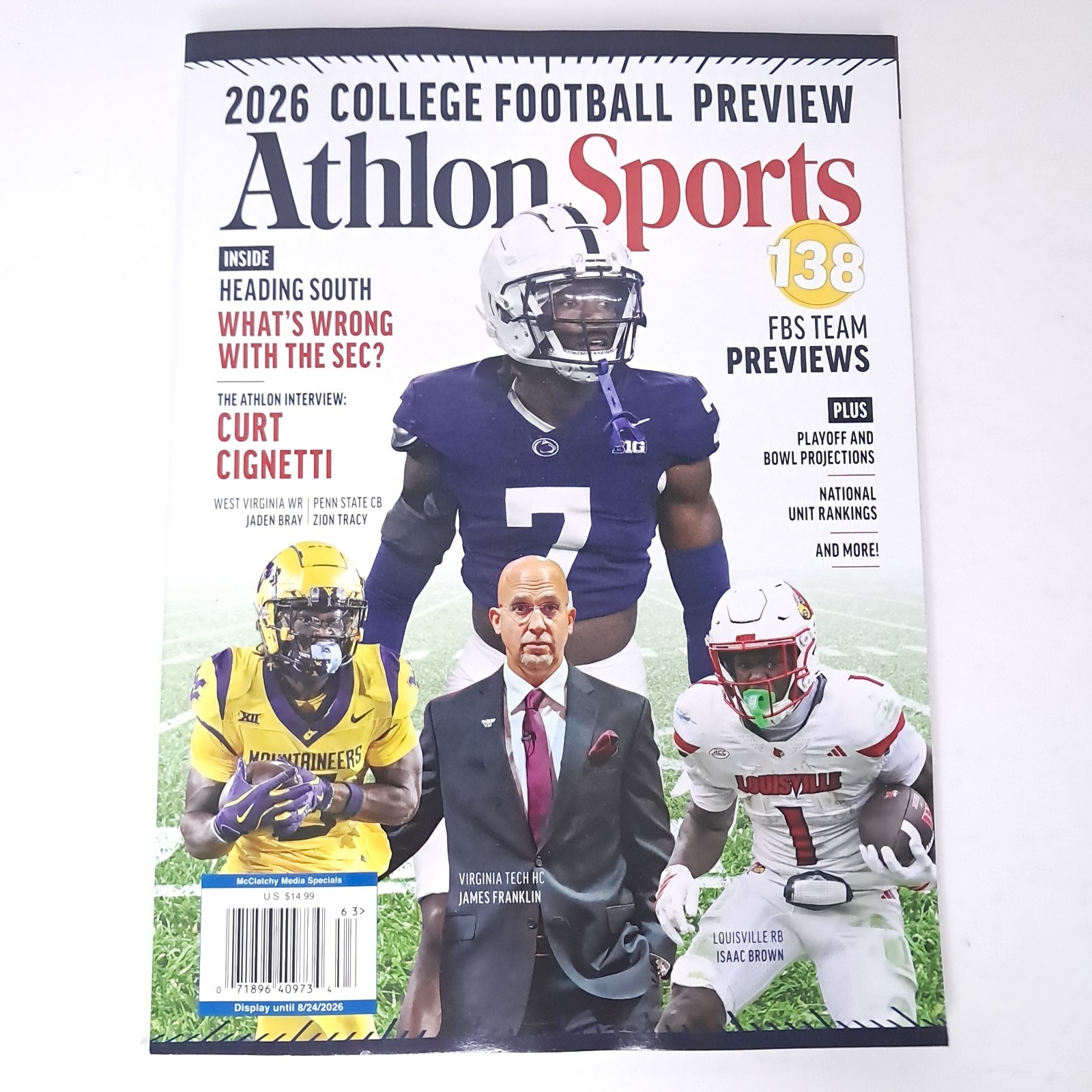 Athlon Sports-2026 College Football Preview-138 FSB Team Previews-Brand New!