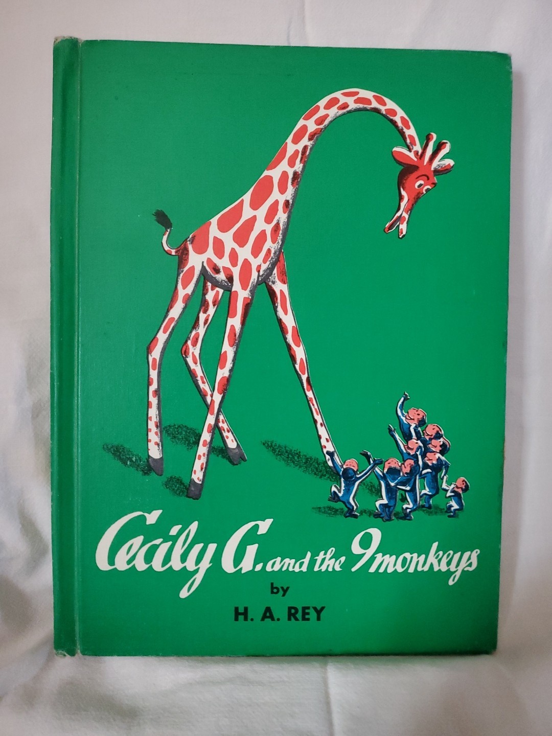 H.A. Rey, Cecily G. and the 9 Monkeys, 1942 hardcover BOOK
