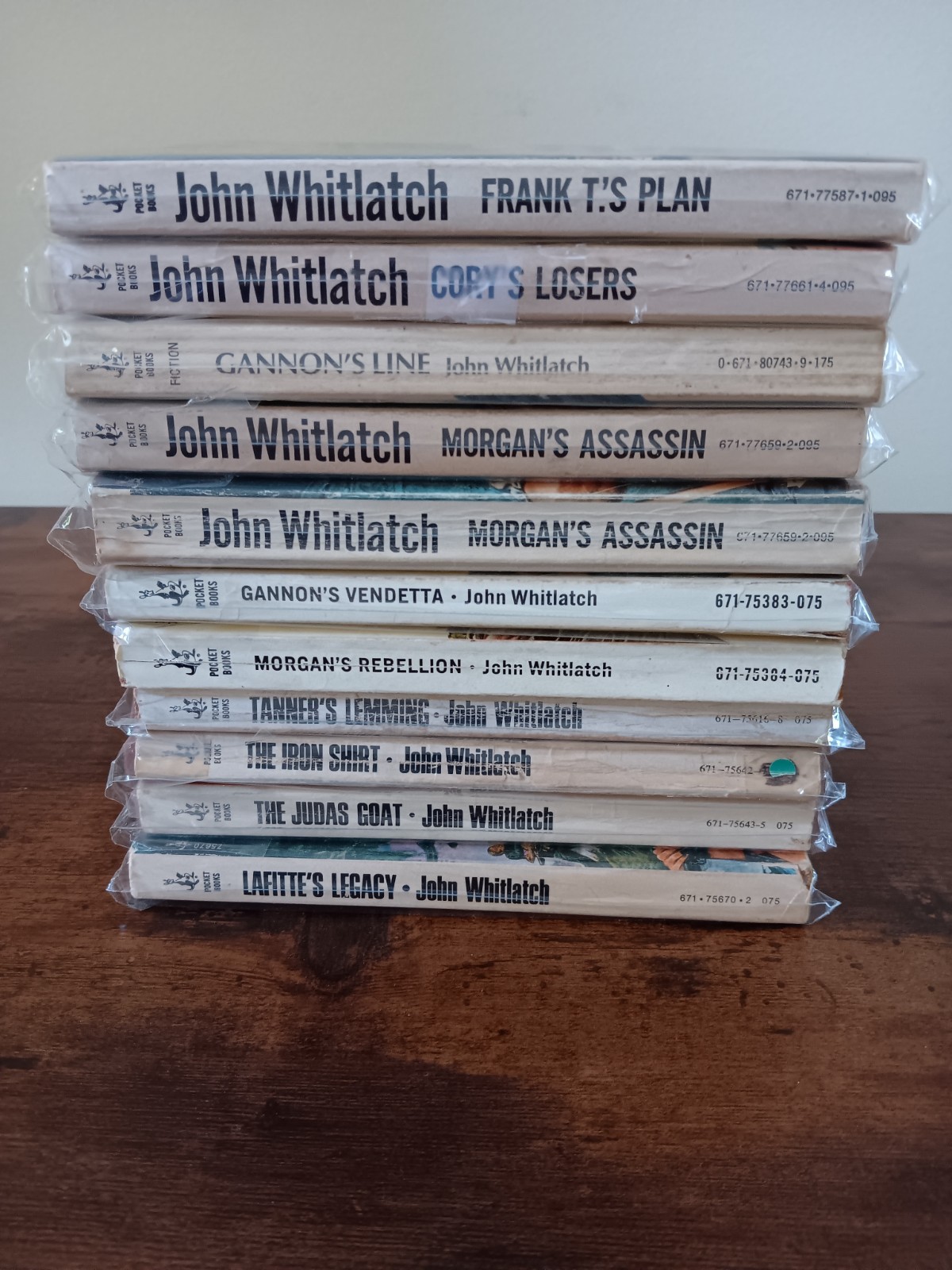 Lot of 10 Men’s Adventure Novels by John Whitlatch; Pocket Books; GD