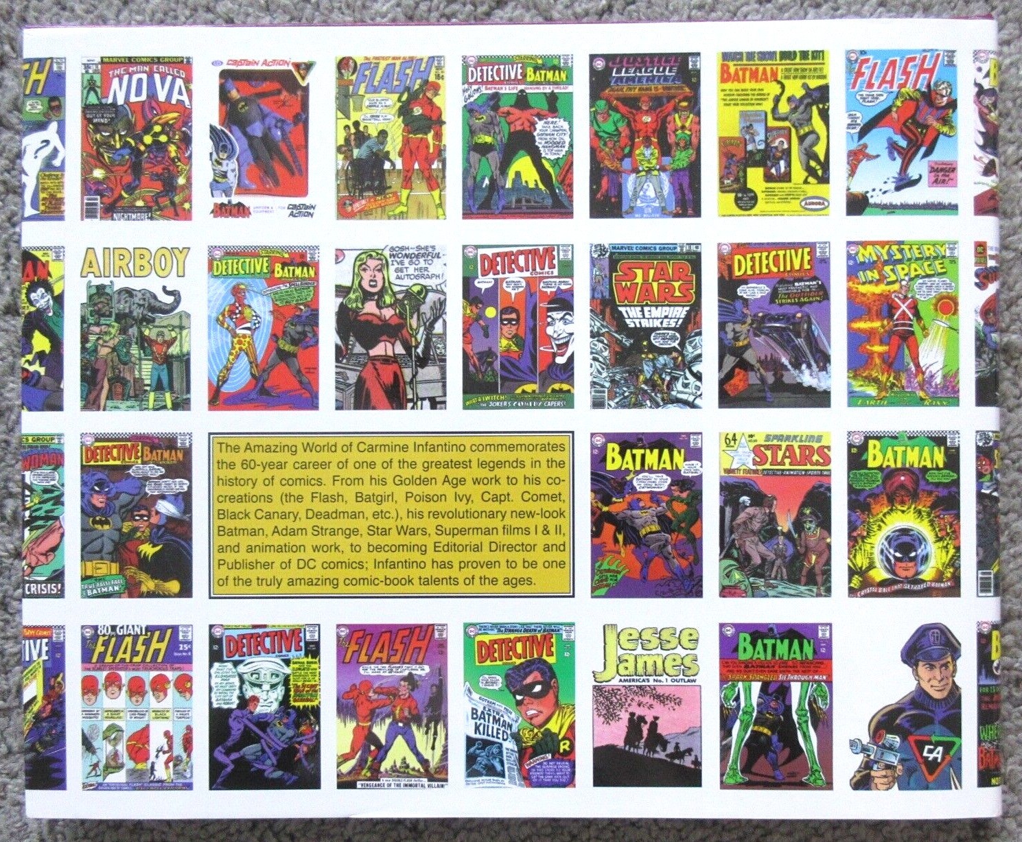 NEW 2000 1ST PRINT AMAZING WORLD CARMINE INFANTINO COMIC BOOK ART LIMITED EDITIO