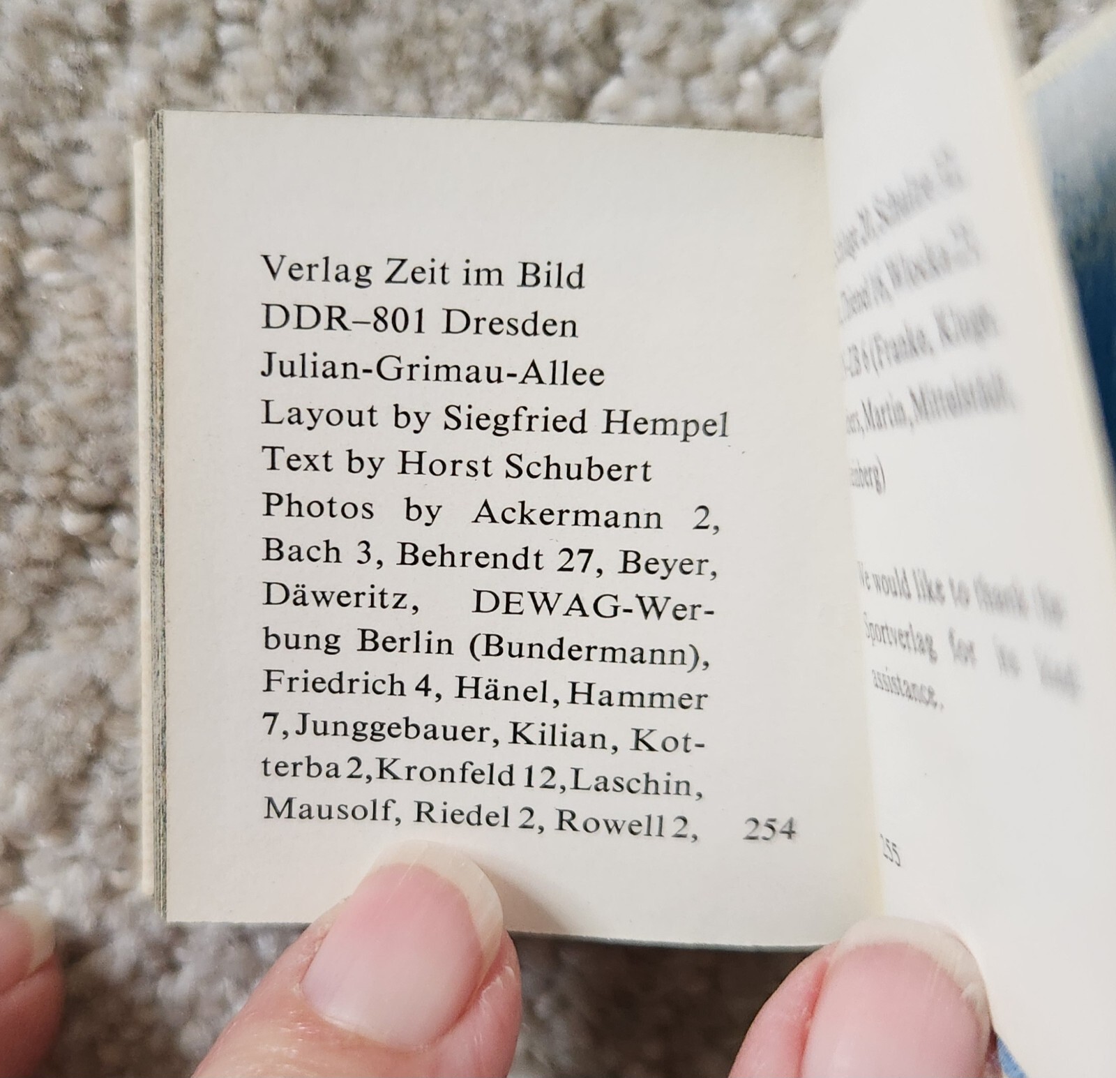(2) VINTAGE 1970s 2.5” Mini Book of Sports in the GDR German Democratic Republic