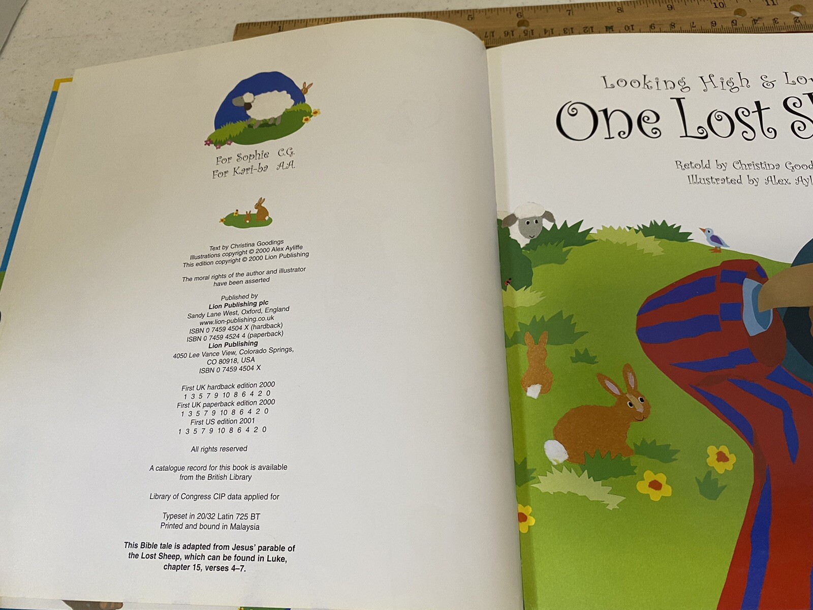 Looking High and Low for One Lost Sheep by Christina Goodings; Alex Ayliffe