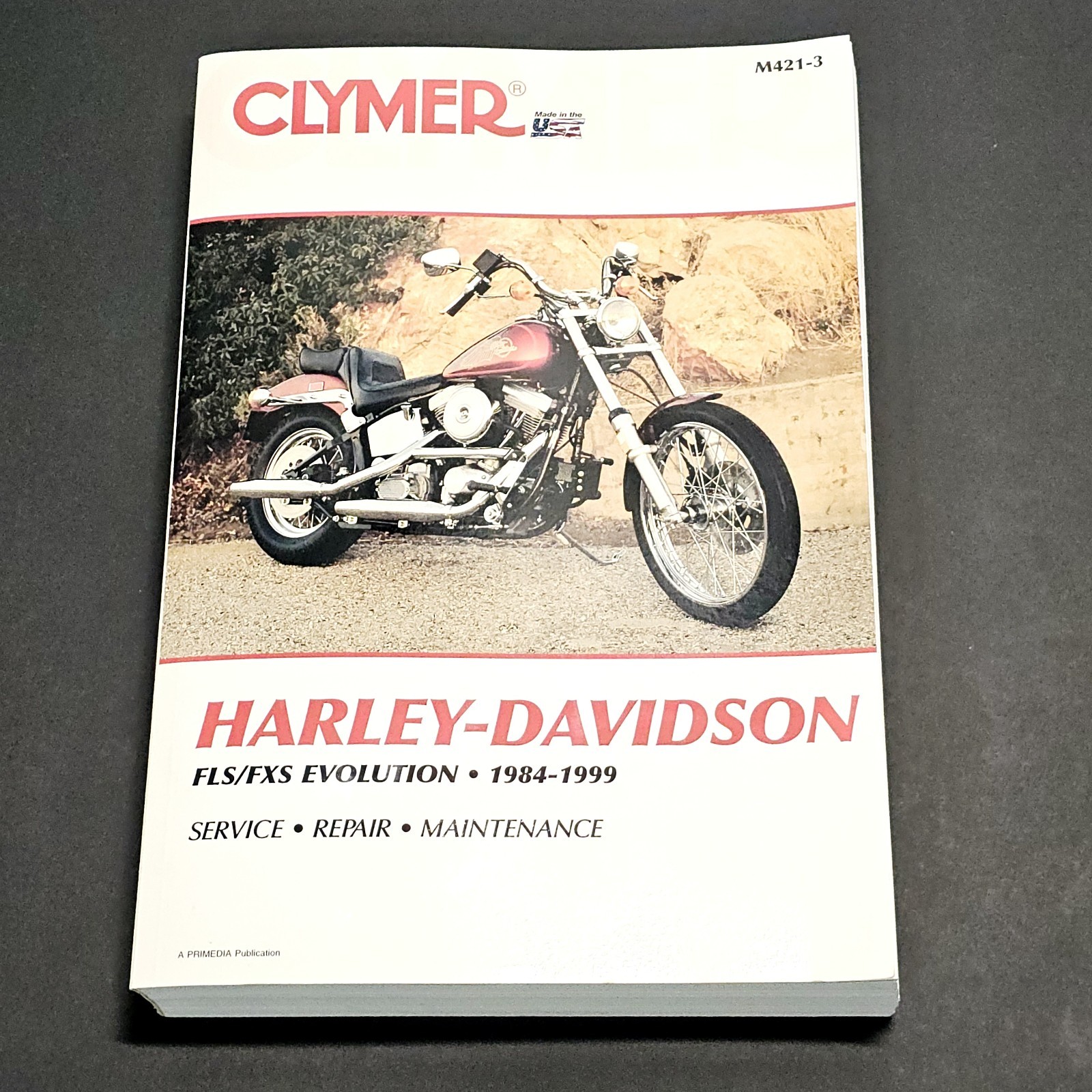 Harley Davidson FLS FXS Evolution 1984-1999 Service Repair Manual 3rd Ed M421-3