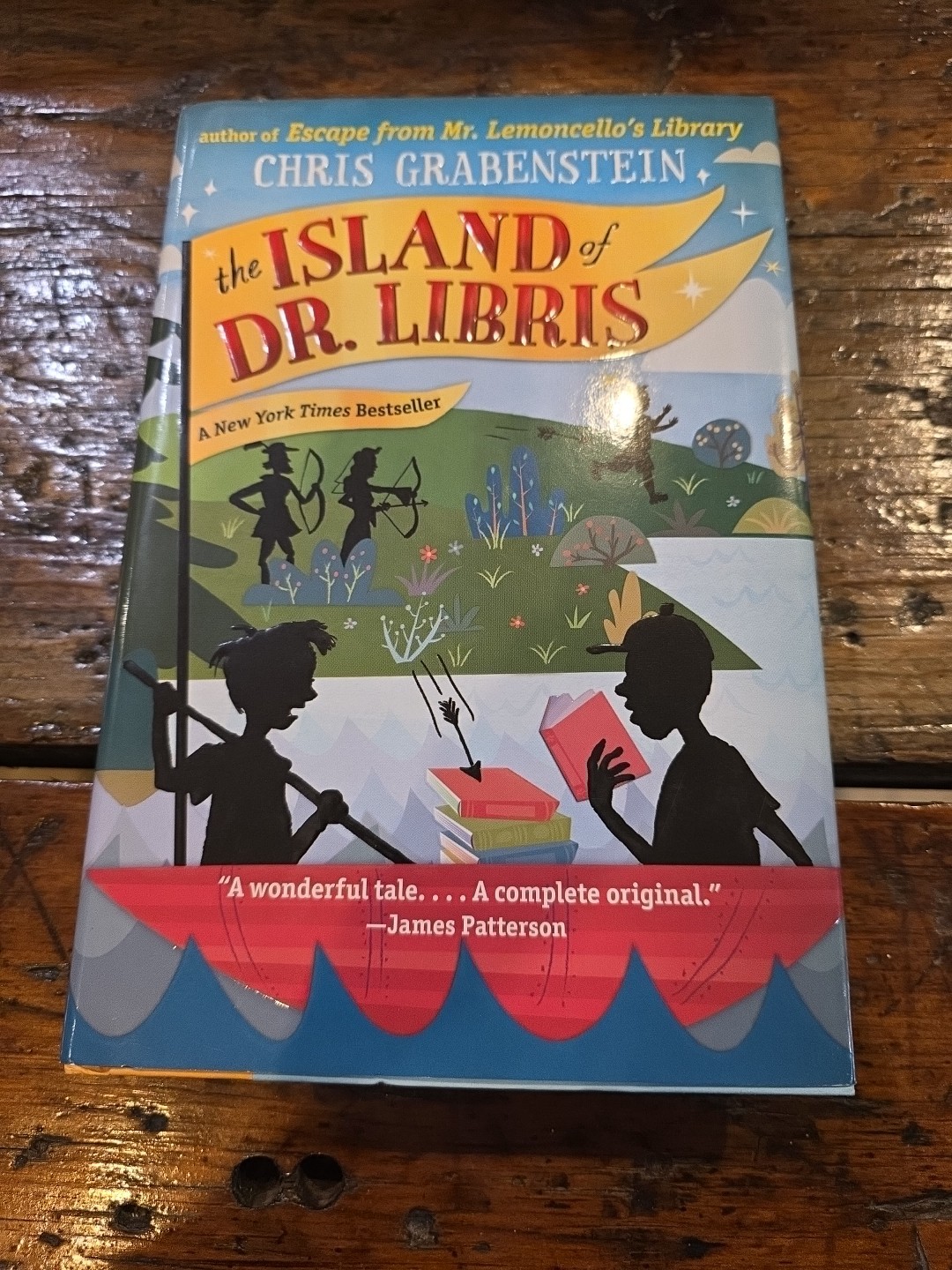 Island of Dr. Libris by Chris Grabenstein (2015, Hardcover) 1st Edition