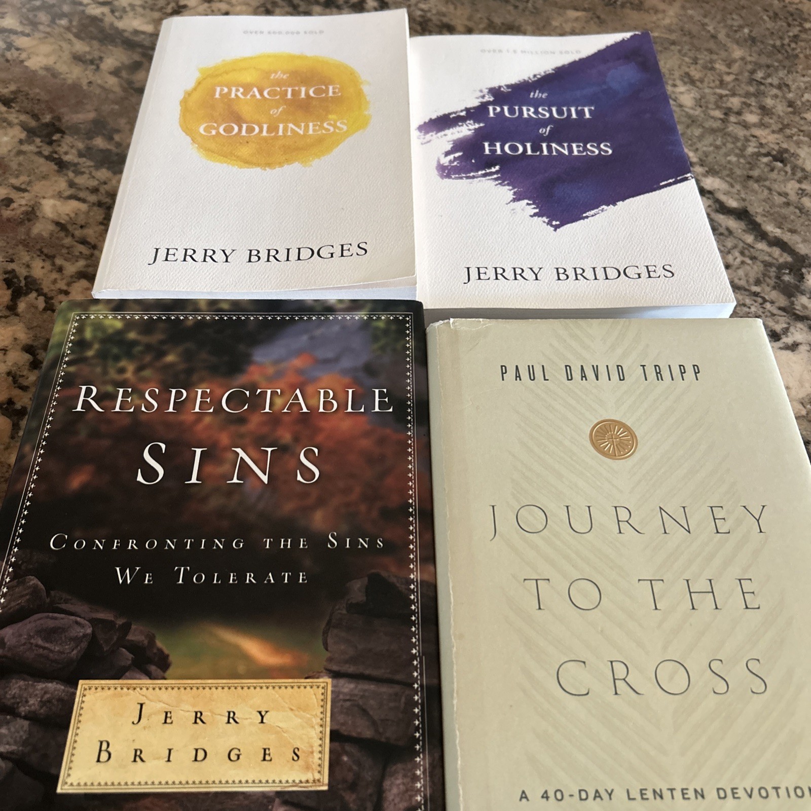 Christian Book LOT OF 4–Jerry Bridges & Paul David Tripp…LIKE NEW