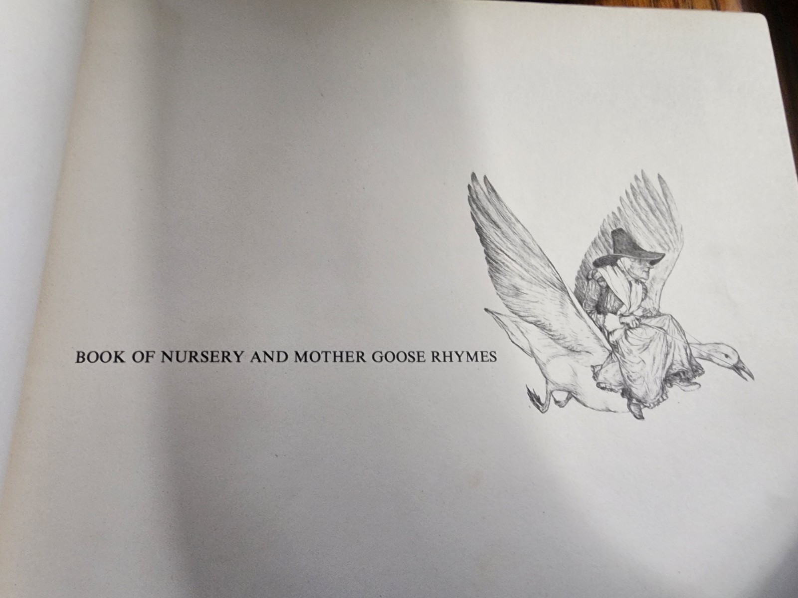 Marguerite de Angeli Hardcover Illustrated Mother Goose Nursery Rhymes Book