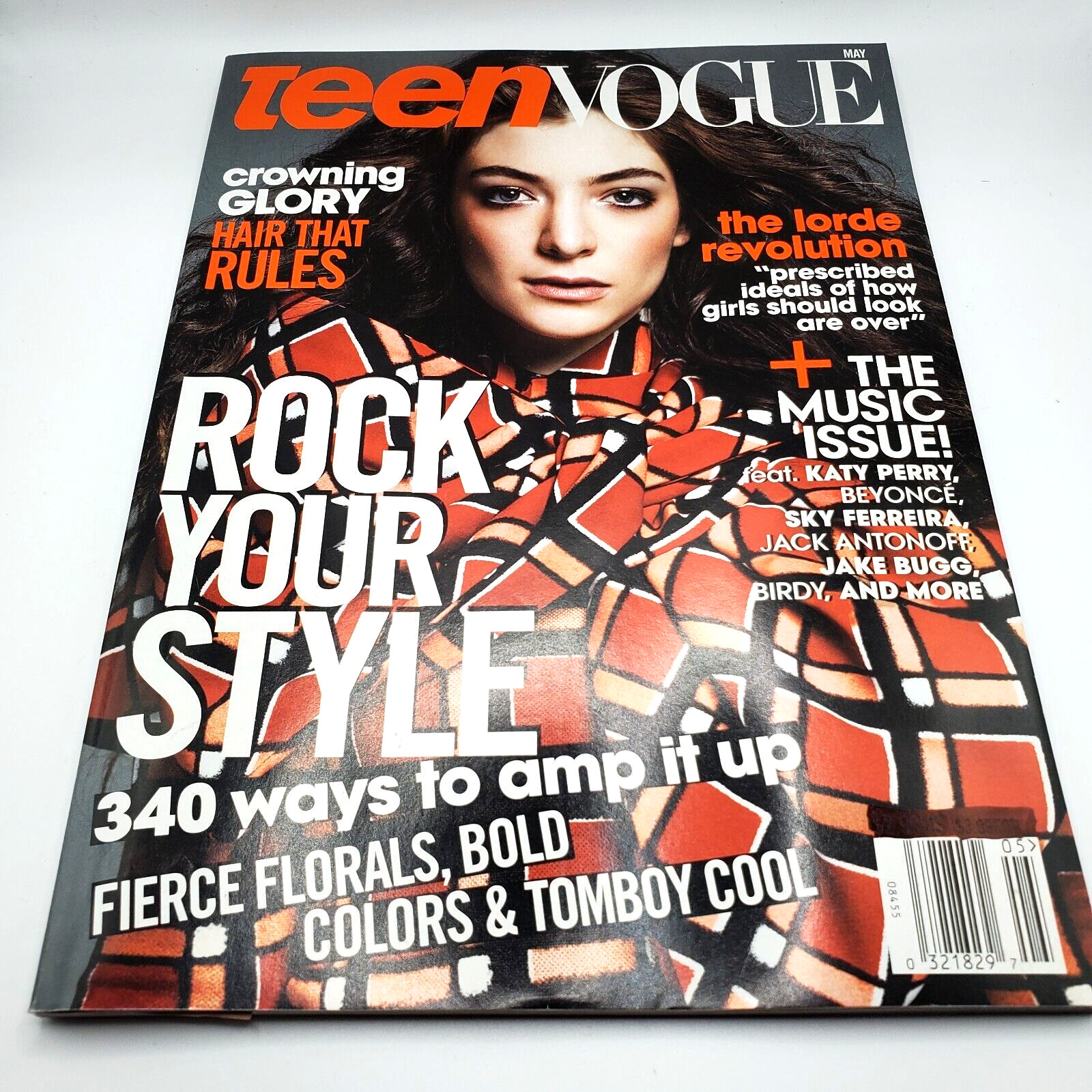 Teen Vogue Magazine May 2014 Issue the Lorde Revolution Rock Your Style Like New