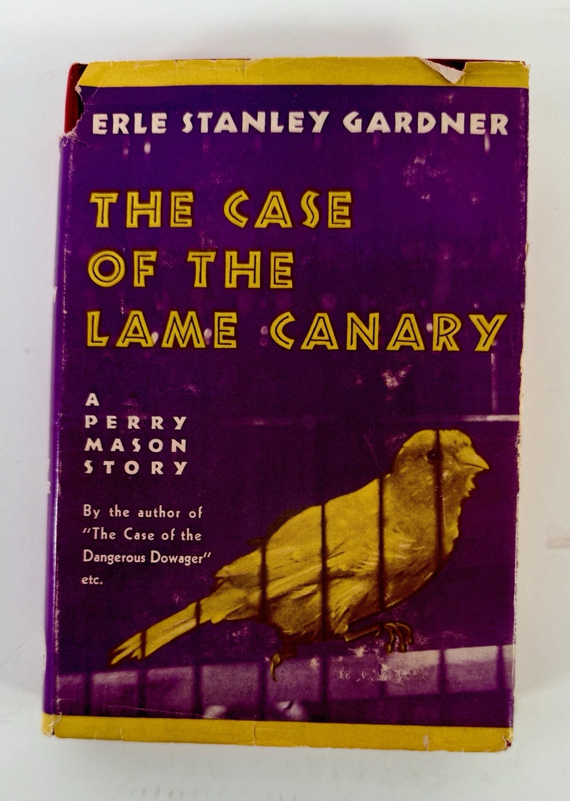 Early Edition The Case of the Lame Canary by Erle Stanley Gardner 1937 HC DJ