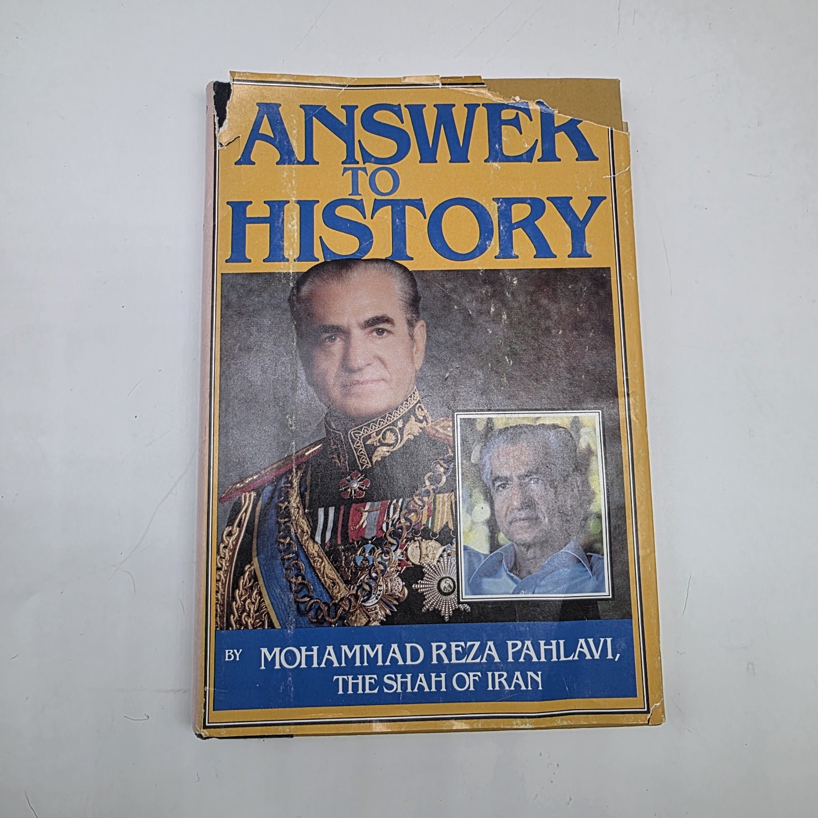 Answer to History Mohammad Reza Pahlavi Shah of Iran 1980 1st US Edition HC DJ