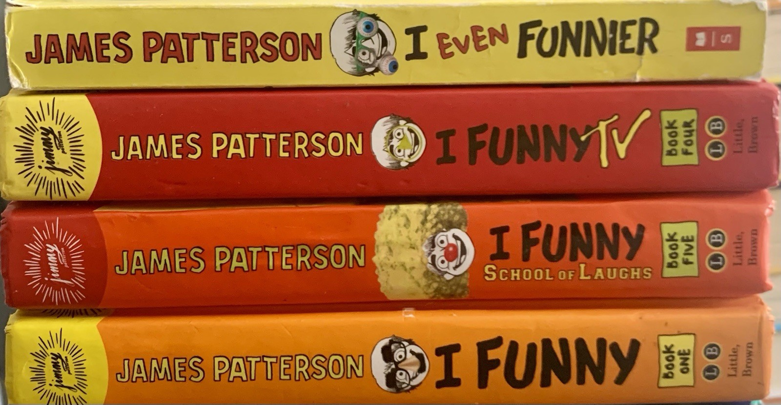 (4 bks-3 hc/1 sc) I FUNNY series JAMES PATTERSON Chris GRABENSTEIN Middle School