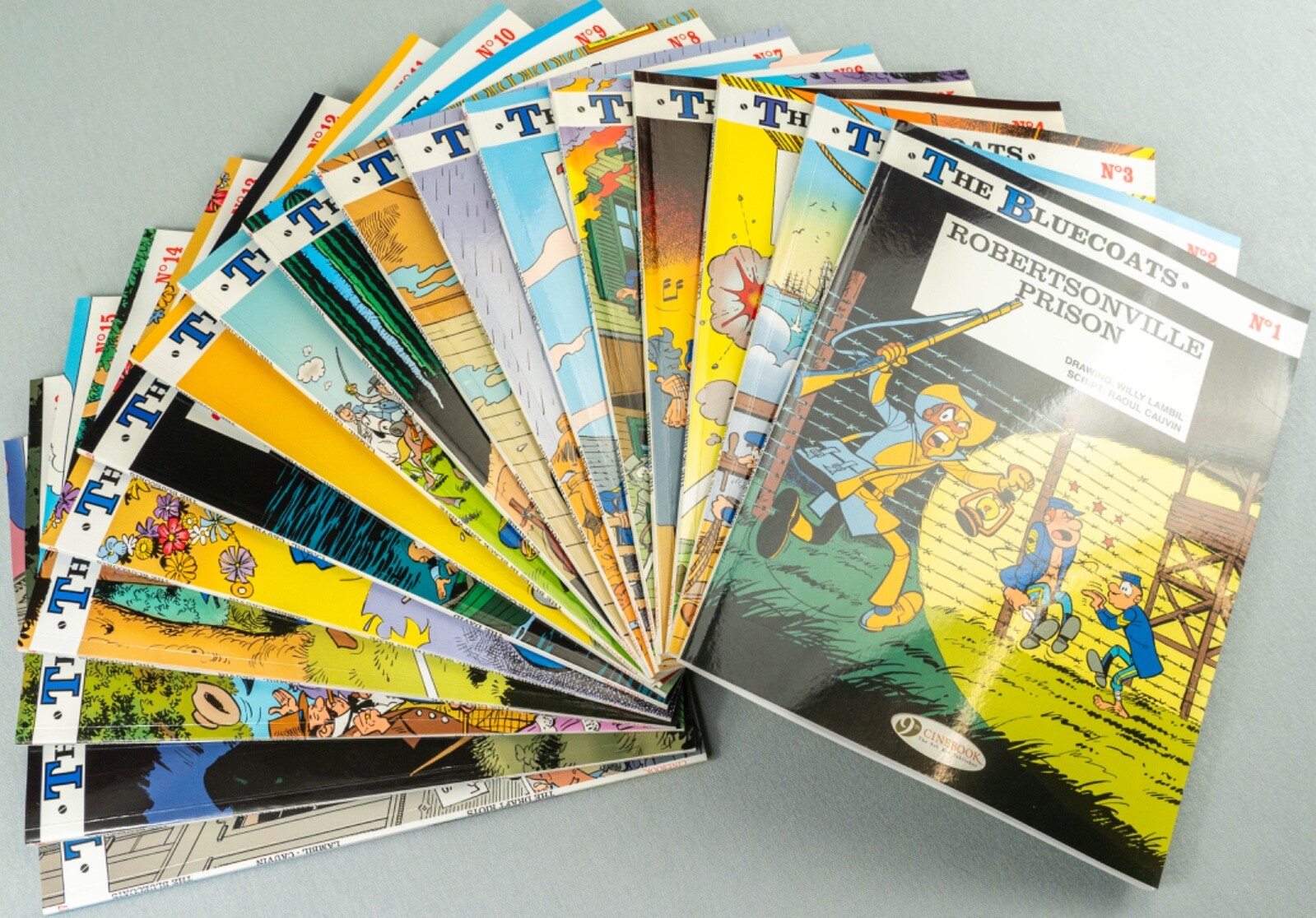 The Bluecoats: Cinebook Paperback Edition Comics Full Set x17 Lambil / Cauvin