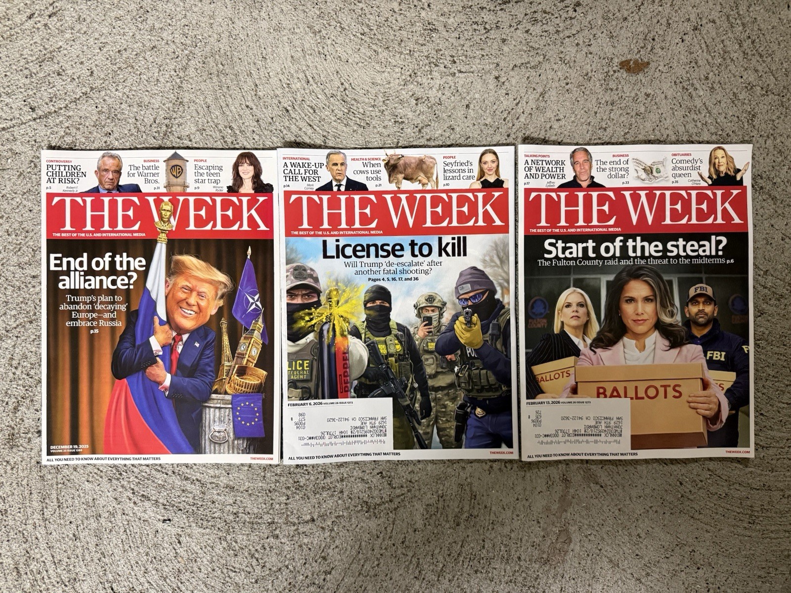 3 The Week Magazine Lot Politics December 19 2025 February 6 13 2026
