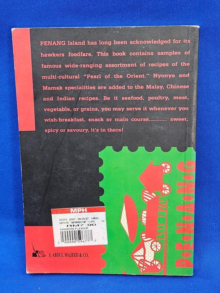 HAWKERS FLAVOUR Malaysia Recipes Cookbook Penang Island Street Food Nyonya Mamak