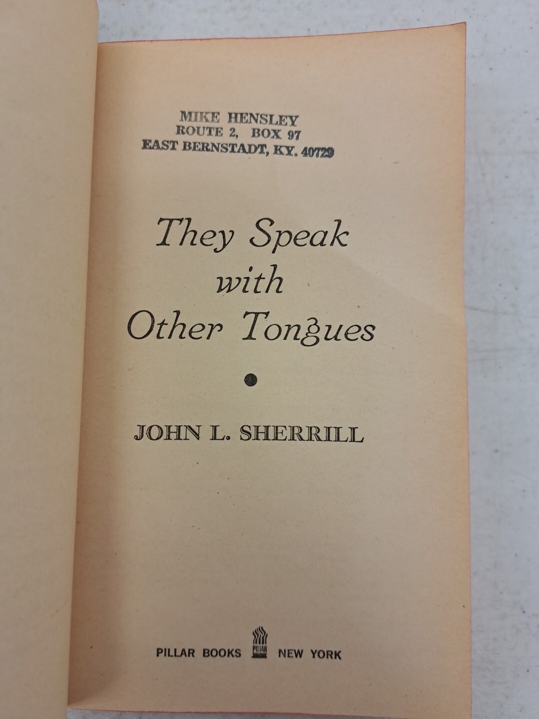 Vintage 1976 Edition Paperback-They Speak with Other Tongues-John L Sherrill
