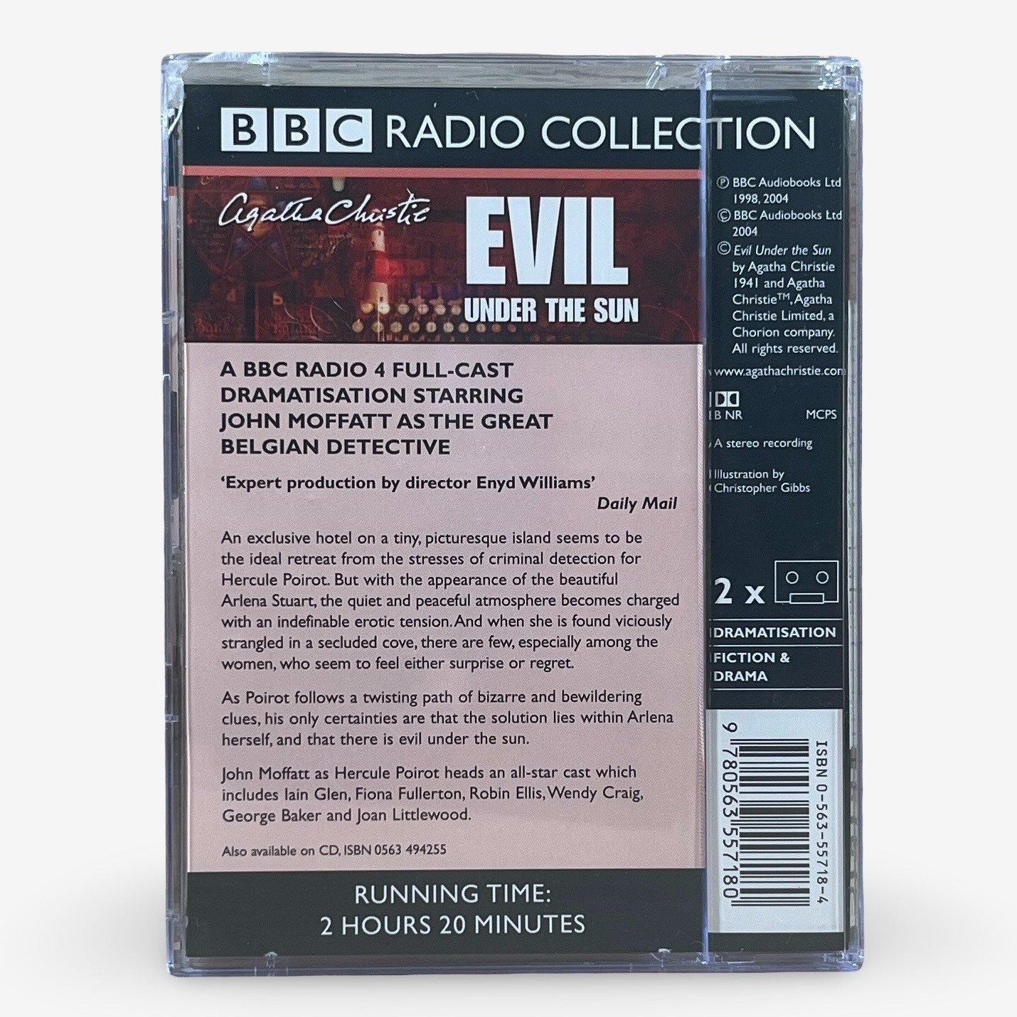 Agatha Christie Cassette Tape Audio Book Poirot Evil Under The Sun BBC Radio