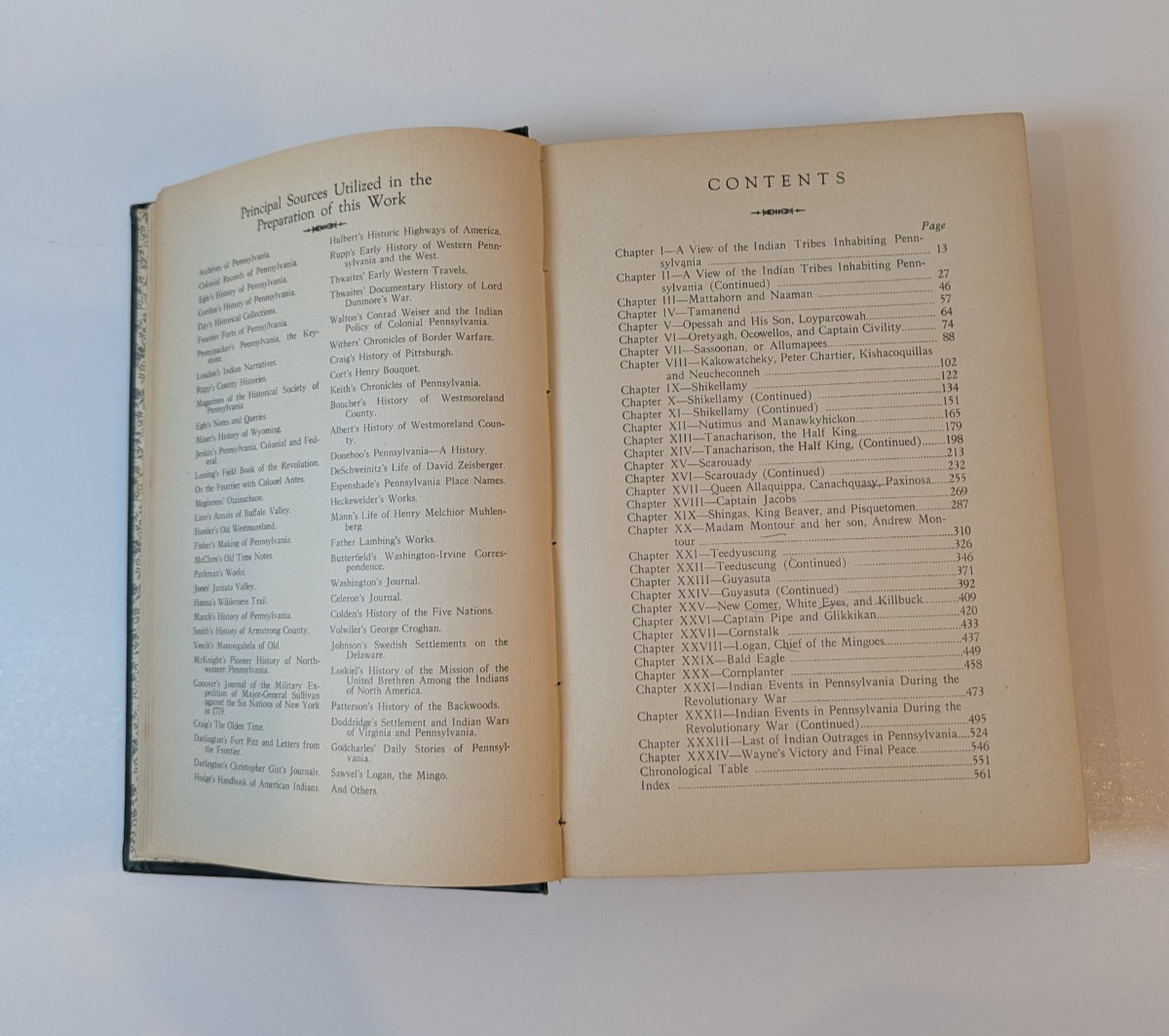Antique The Indian Chiefs of Pennsylvania by Hale Sipe 1927 Hardcover Book