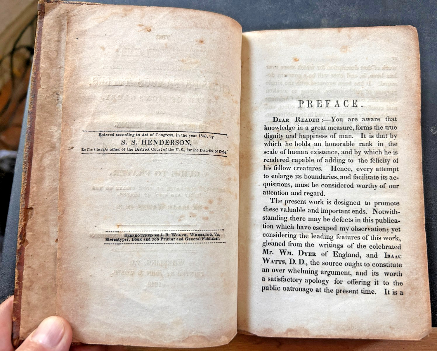 1849 ISAAC WATTS THE BELIEVERS GOLDEN CHAIN CHRISTS FAMOUS TITLES ZIONS GLORY