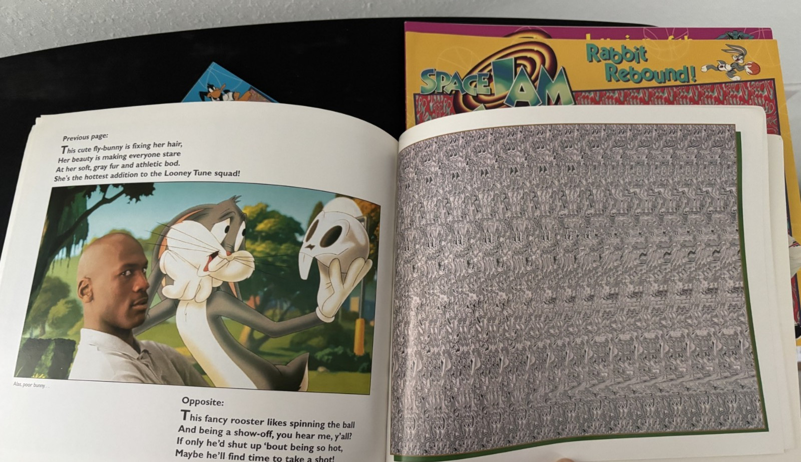 Lot Of 4 Space Jam Books Eye Illusions Michael Jordan Looney Tunes