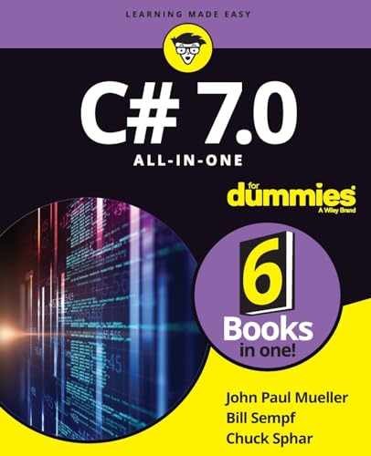 C# 7.0 All-in-One For Dummies – Paperback, by Mueller John Paul; Sempf – Good