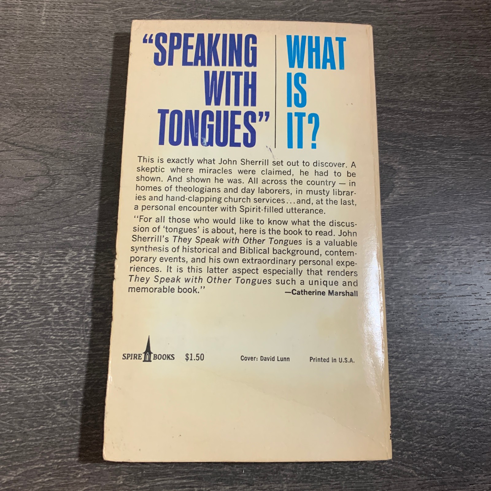 They Speak With Other Tongues by John L Sherrill Vintage Paperback 1977 Religion