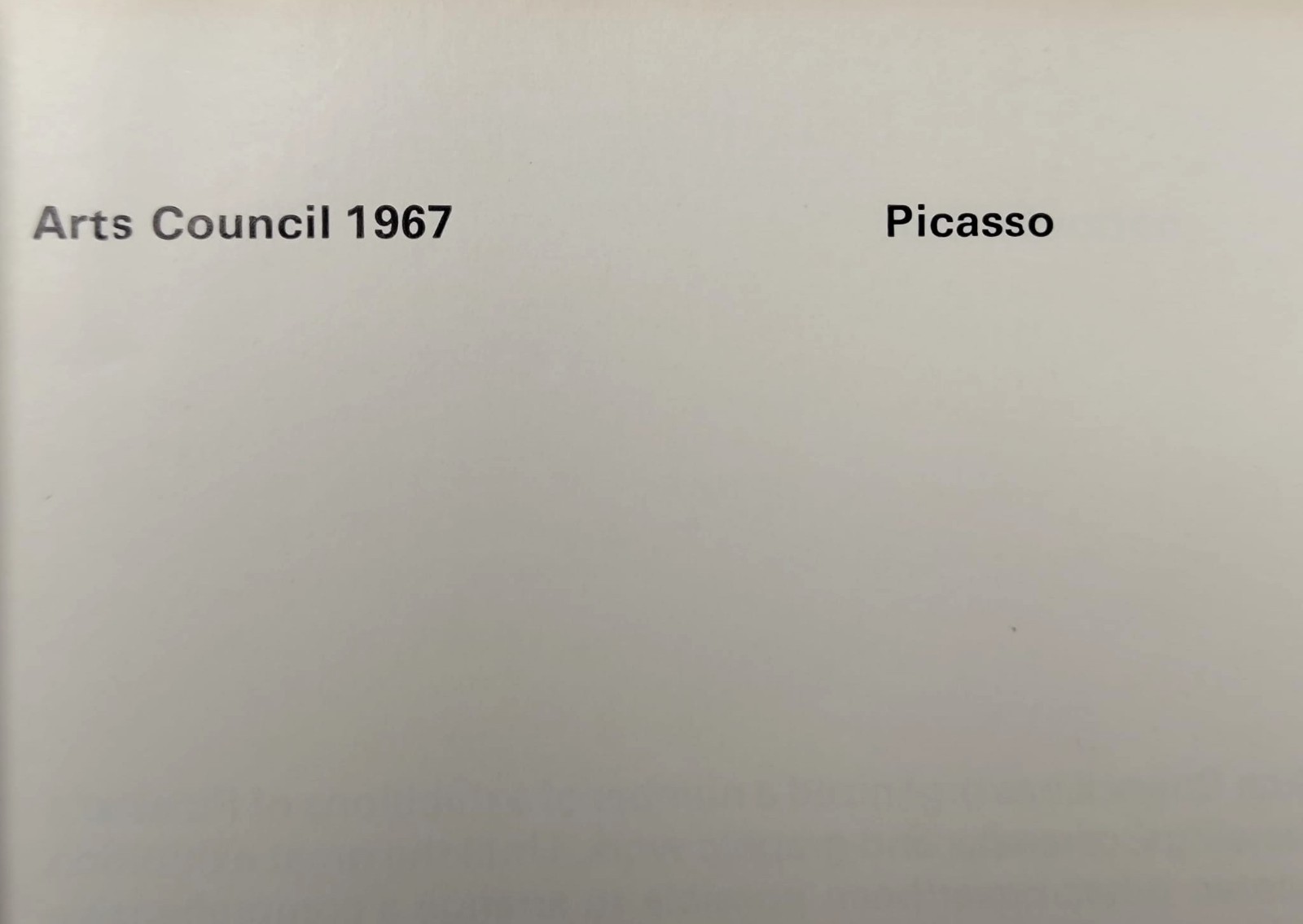 Original Picasso 1967 First Print Tate Gallery Sculpture Ceramics & Graphic Work