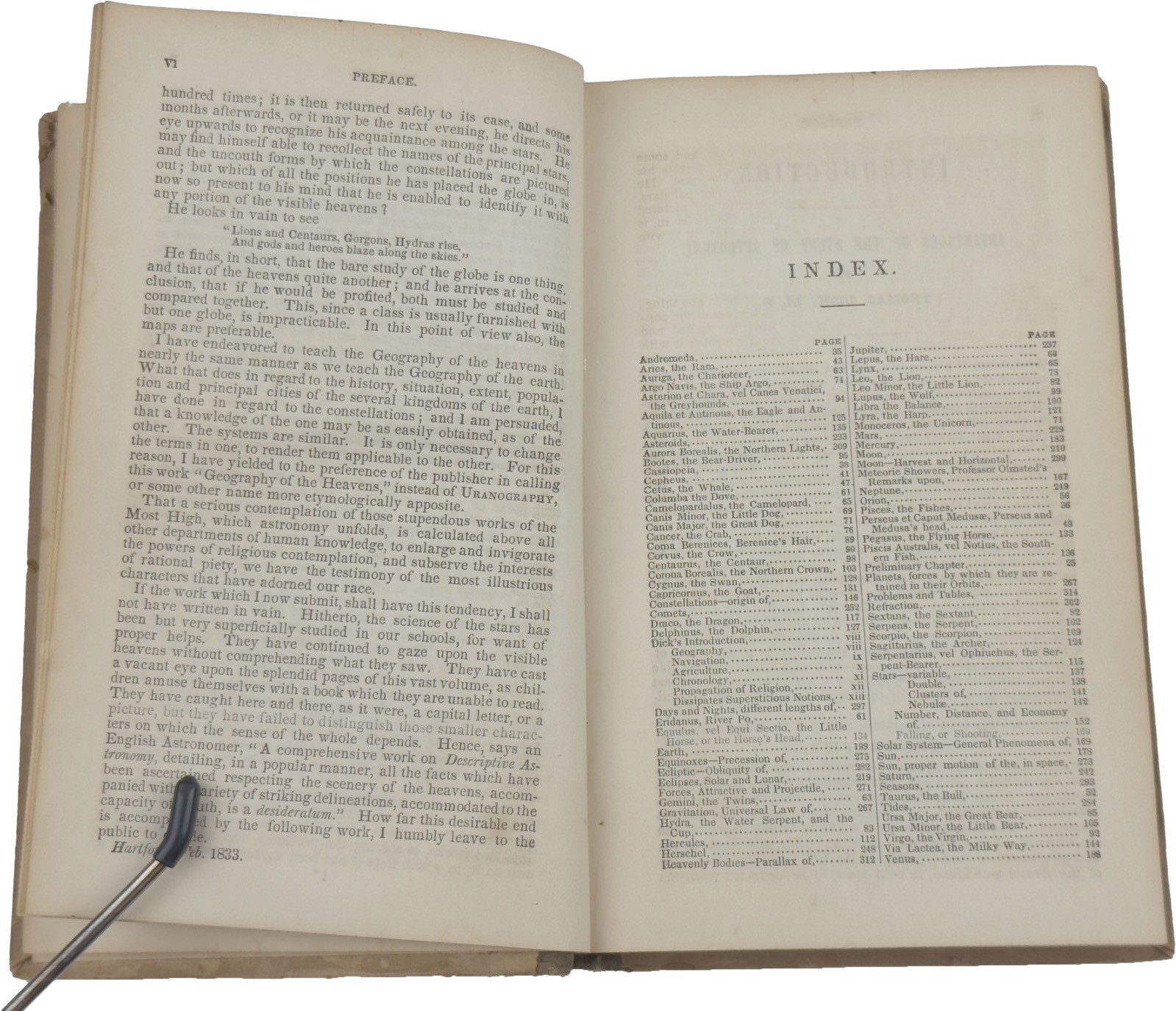 1855 Elijah Burritt: Geography of the Heavens & Astronomy Atlas HC
