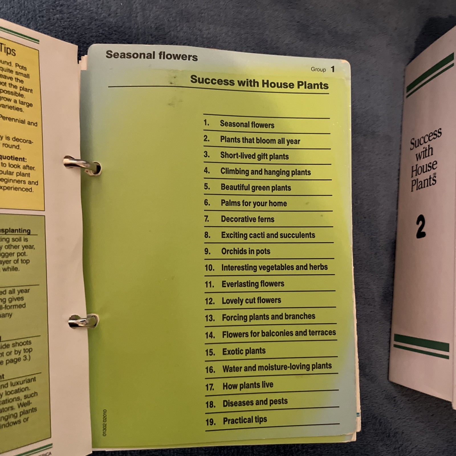 Success with House Plants 4 binders Sets 1 to 19 Plant Care Vintage
