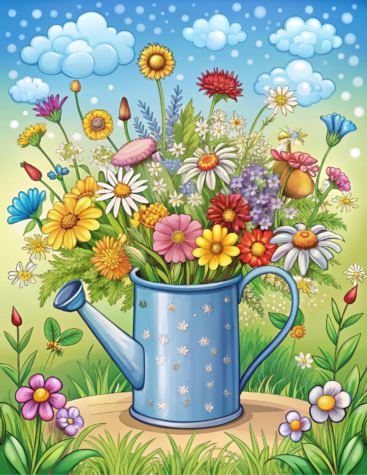 Here’s an optimized eBay title with SEO keywords for your Large Spring Coloring