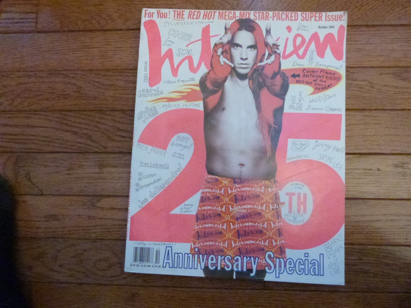~ VTG Interview Magazine ANNIVERSARY ANTHONY KIEDIS CHILI PEPPERS OCTOBER 1994