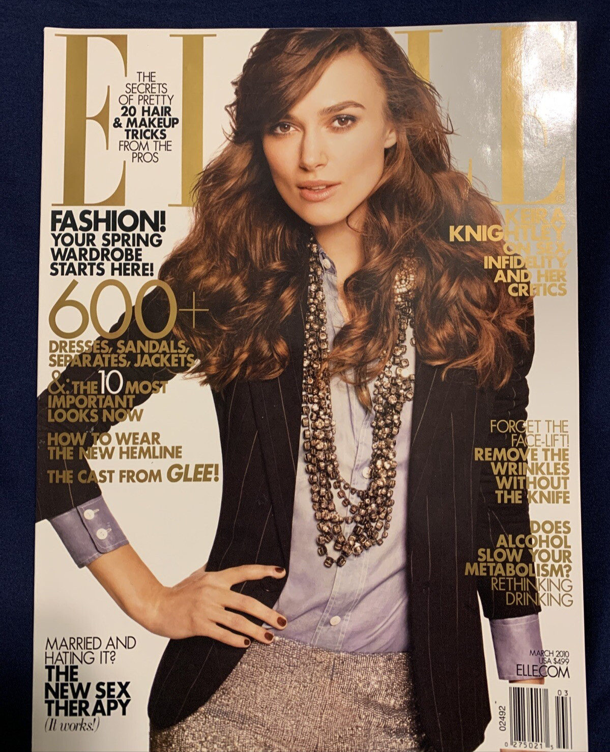 Keira Knightley ELLE Magazine Spring Fashion March 2010 424 Pages Thick