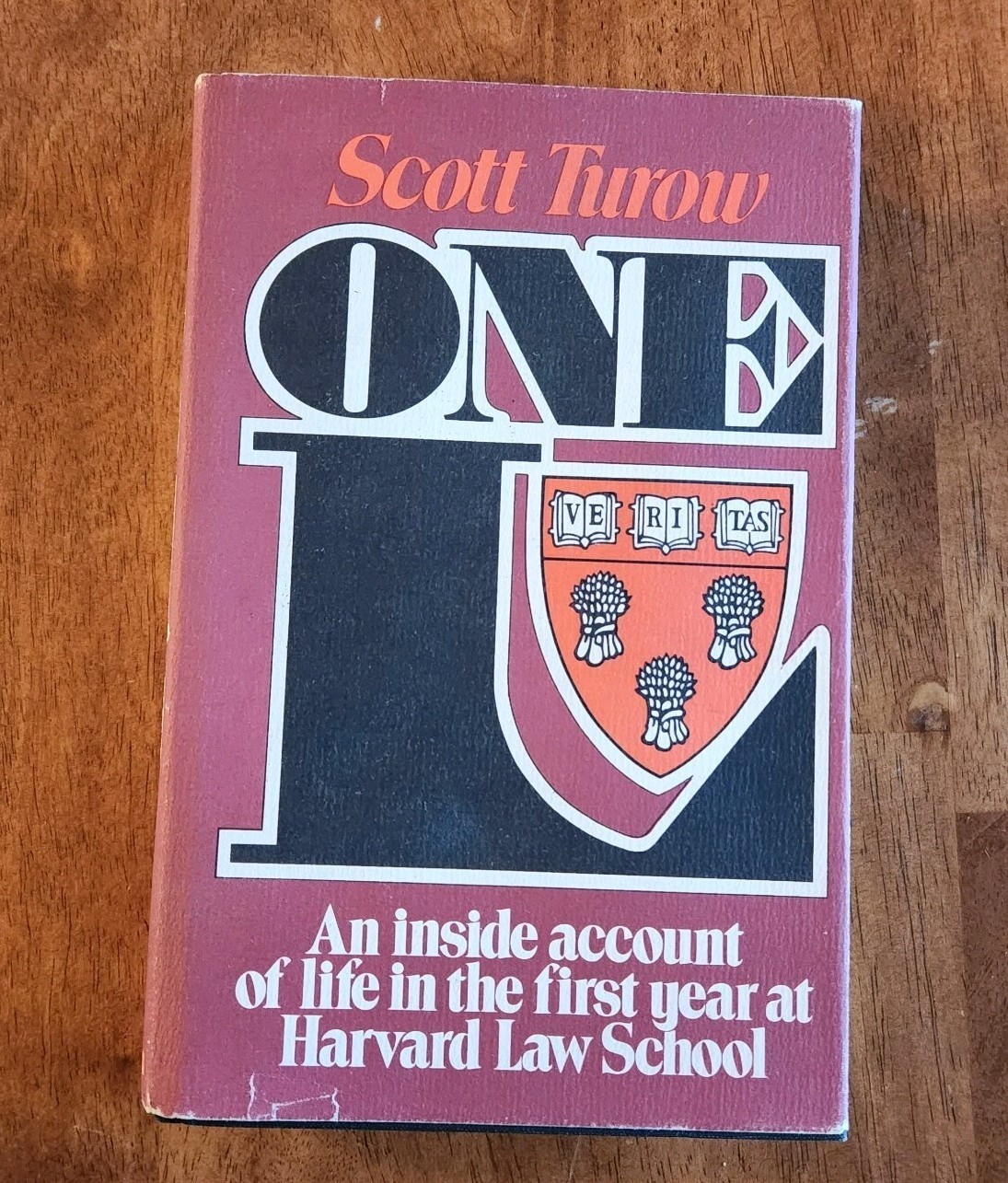 One L – Scott Turow – 1977 – HC DJ – Harvard Law School Freshman Year 1st/7th