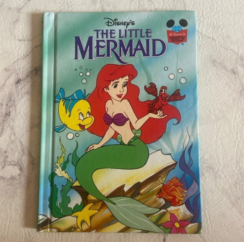 Disney Little Mermaid book, Wonderful World of Reading 1990s
