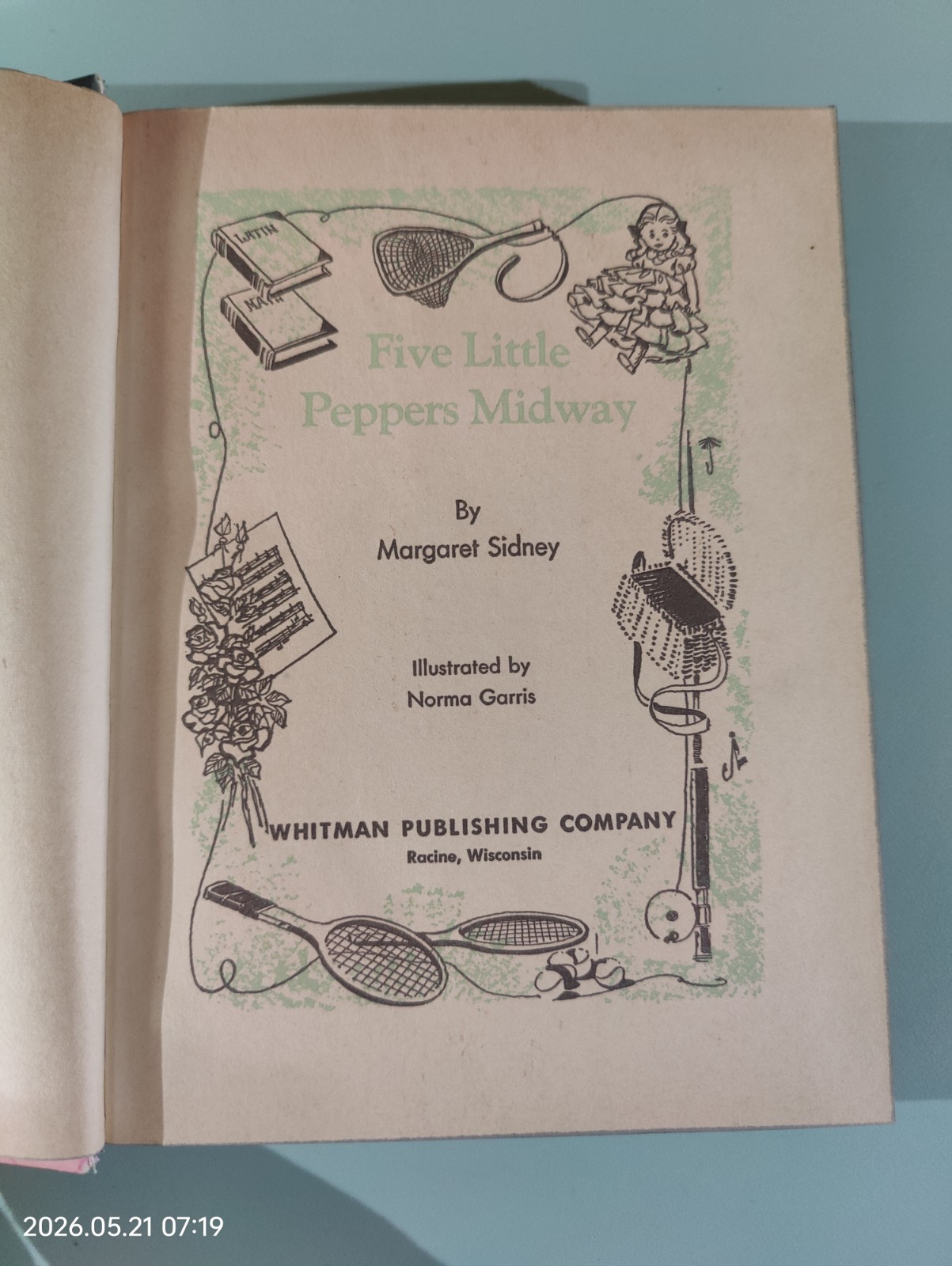 The Five Little Peppers Midway by Margaret Sidney 1961 Whitman Publishing HC