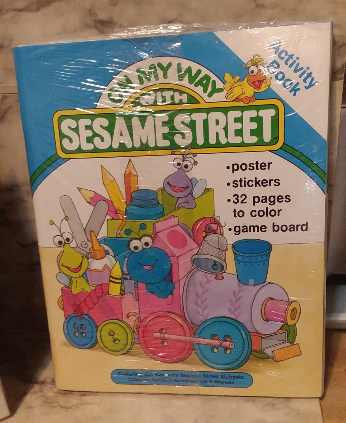 1989 On My Way SESAME STREET Complete Set 1-15 in Box – Sealed #2 Activity Book