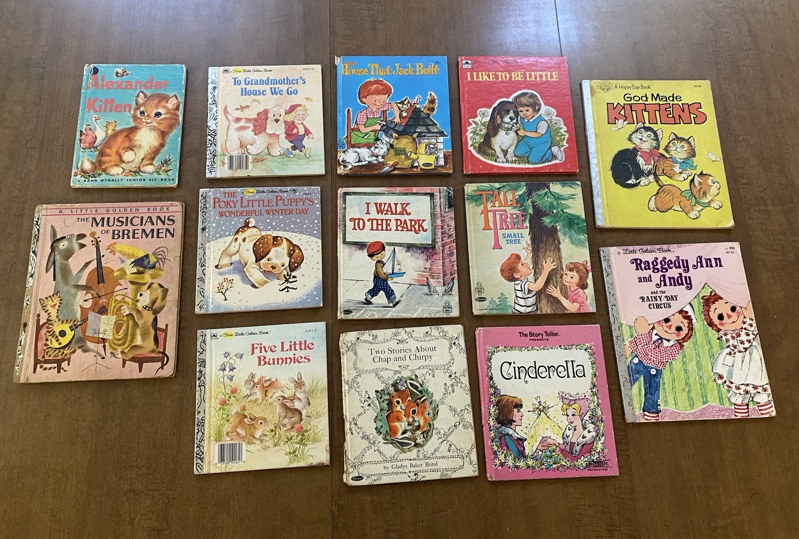 Vintage Lot of 13 Whitman, Tell-A-Tale, Golden Children’s Books 1950’s-1980s