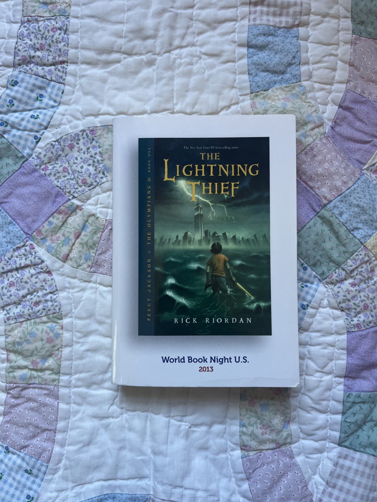 The Lightning Thief by Rick Riordan (Percy Jackson) – World Book Night U.S. 2013