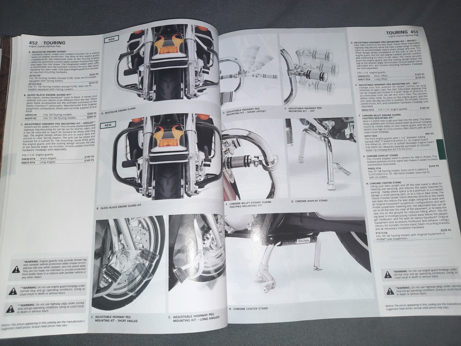 2009 HARLEY-DAVIDSON GENUINE MOTOR ACCESSORIES & MOTOR PARTS Catalog 822 Pages!