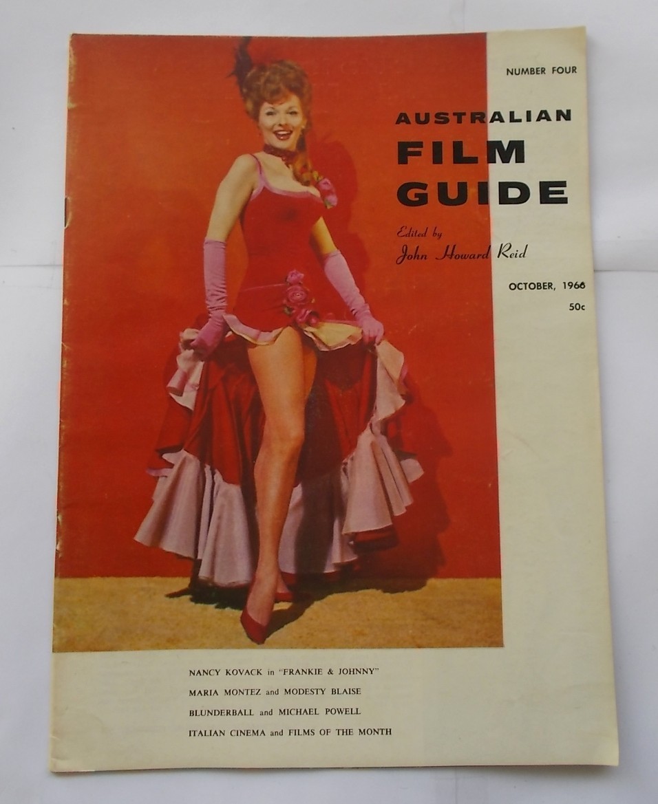 Australian Film Guide #4 1966 Photos Maria Montez Modesty Blaise Michael Powell