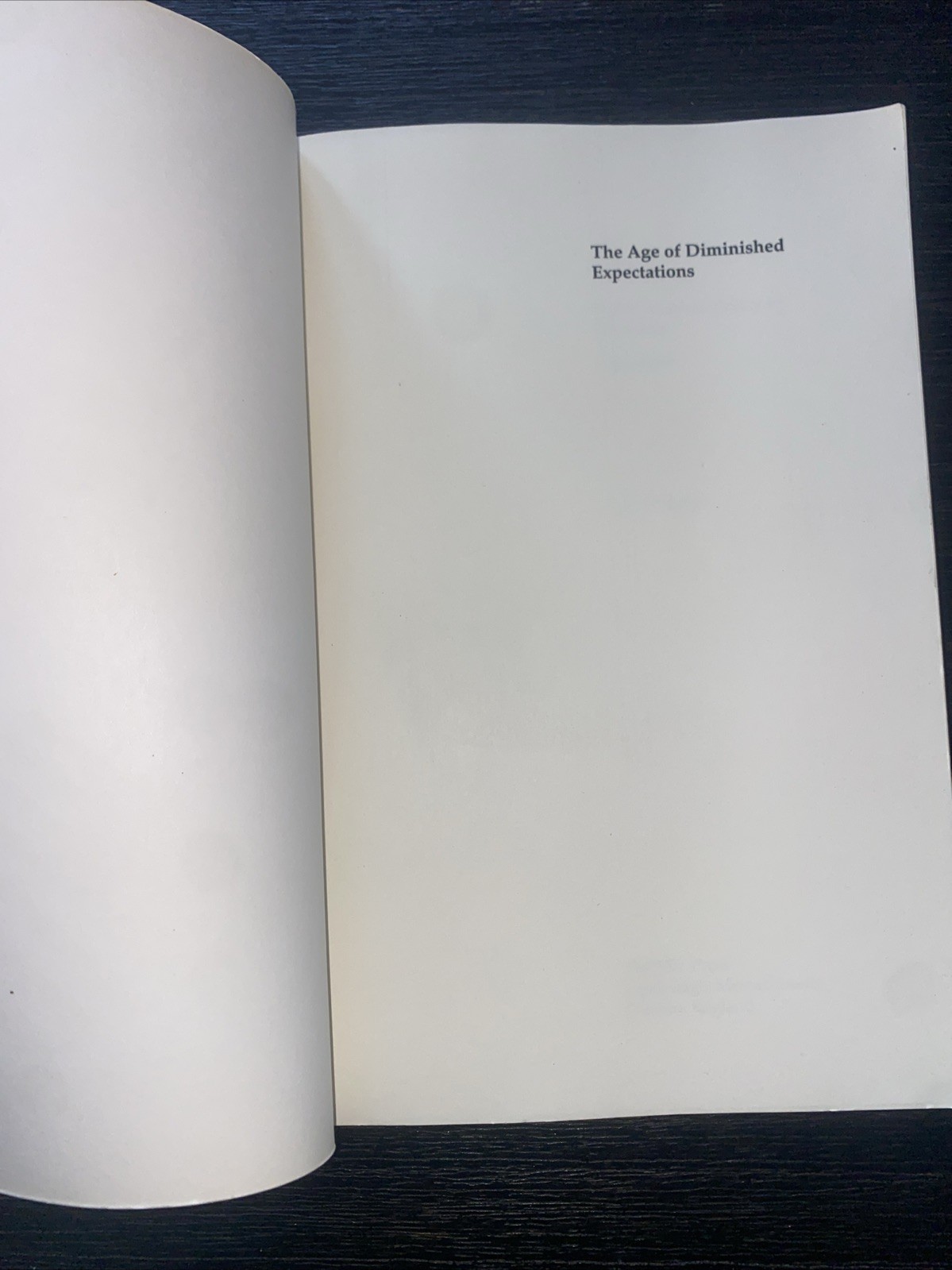 The Age of Diminished Expectations : U. S. Economic Policy in the 1990s Krugman