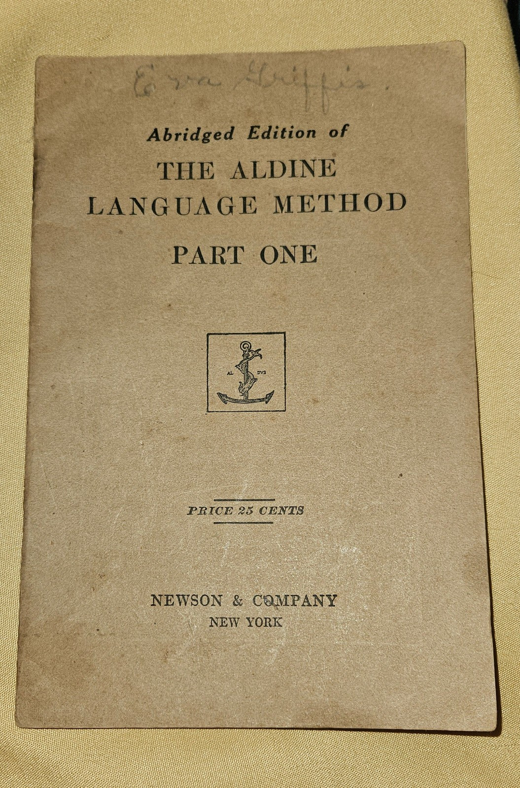 RARE Abridged Edition Of The Aldine Language Method Part One Teacher Manual