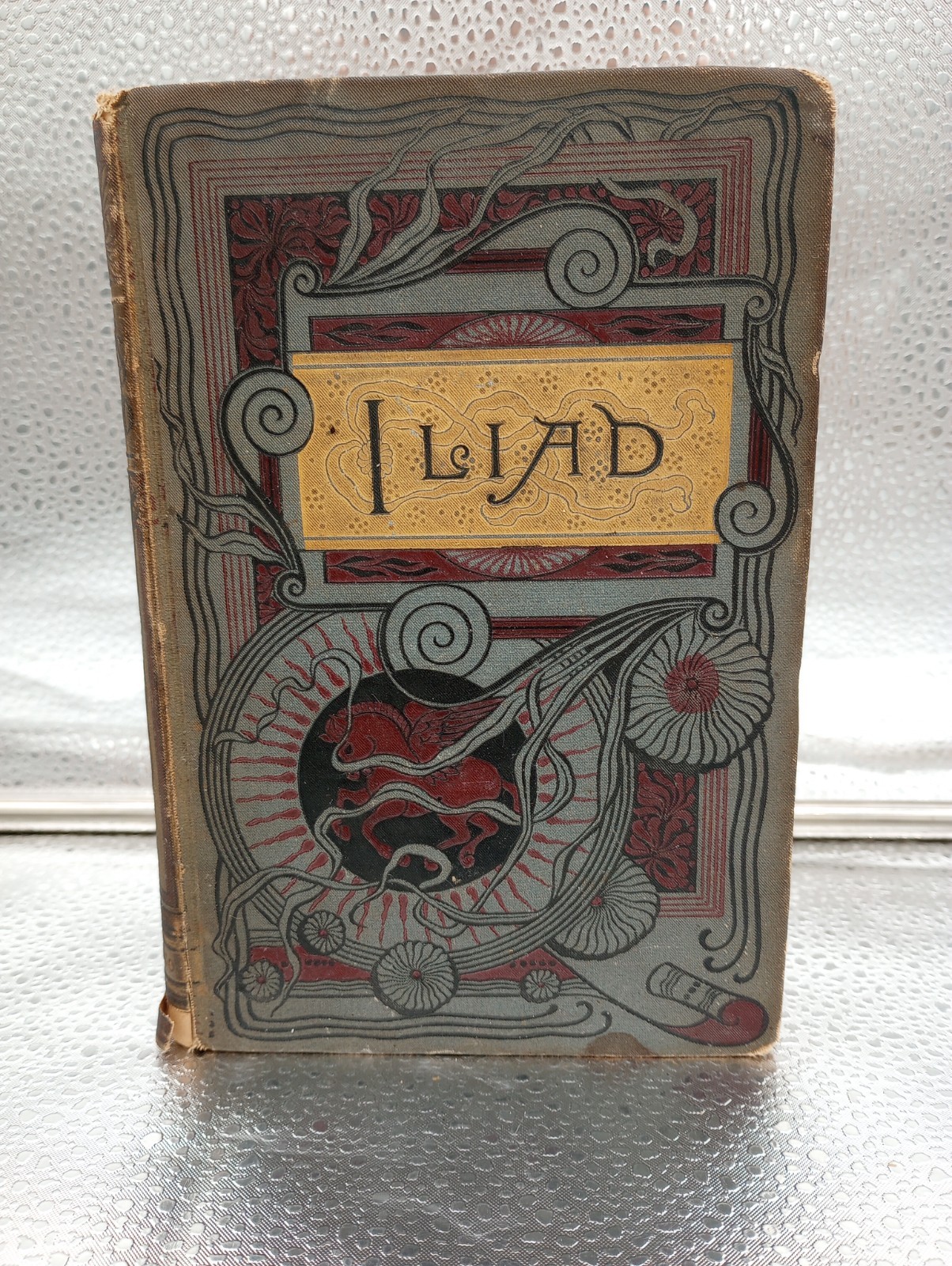 1800s Antique Iliad by Homer | Worthington Co Decorative Victorian Era RARE