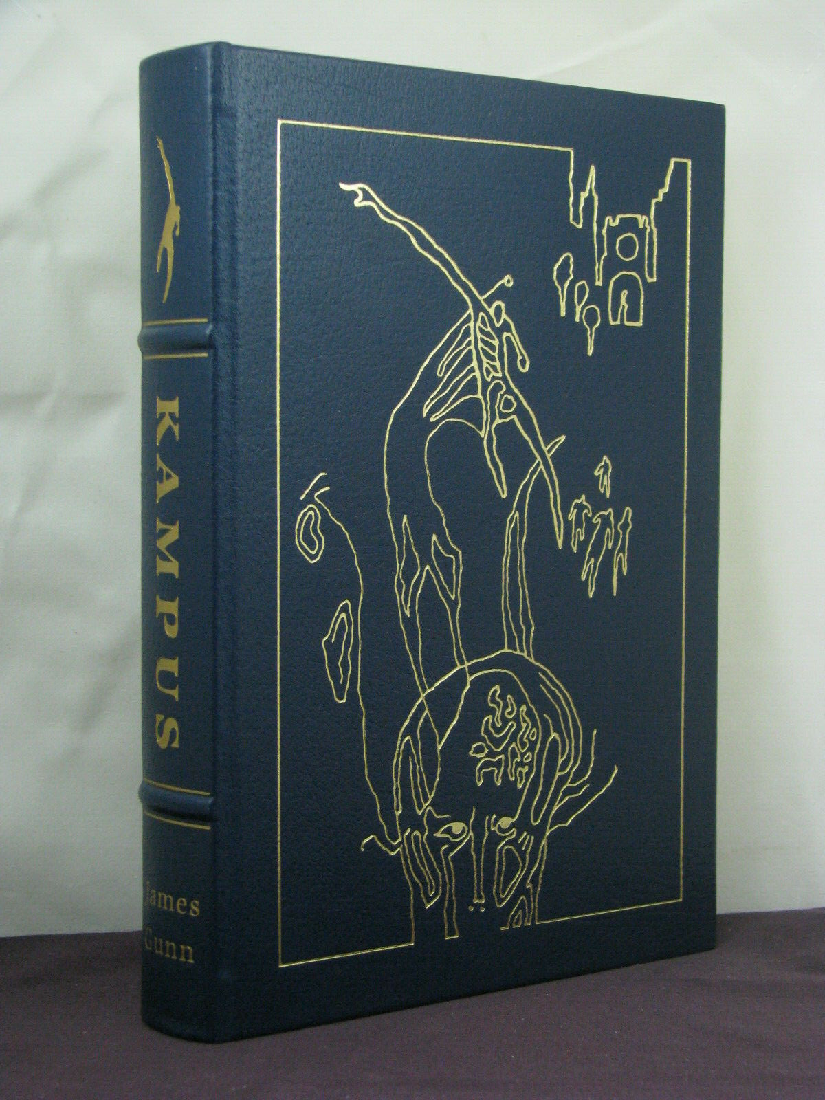 signed by 2 (author,Fred Pohl (intro)), Kampus by James Gunn, Easton Press