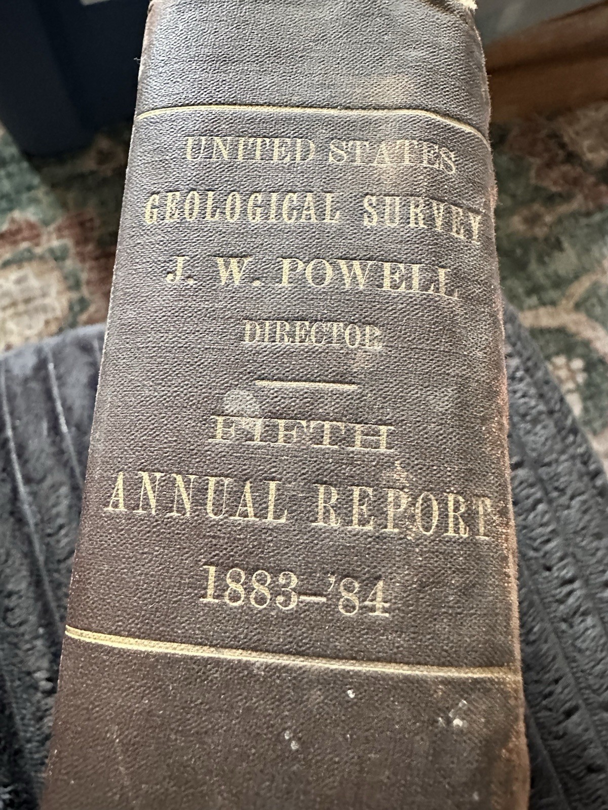 UNITED STATES GEOLOGICAL SURVEY FIFTH ANNUAL 1883 84 J. W. POWELL MAPS ILLUSTRAT