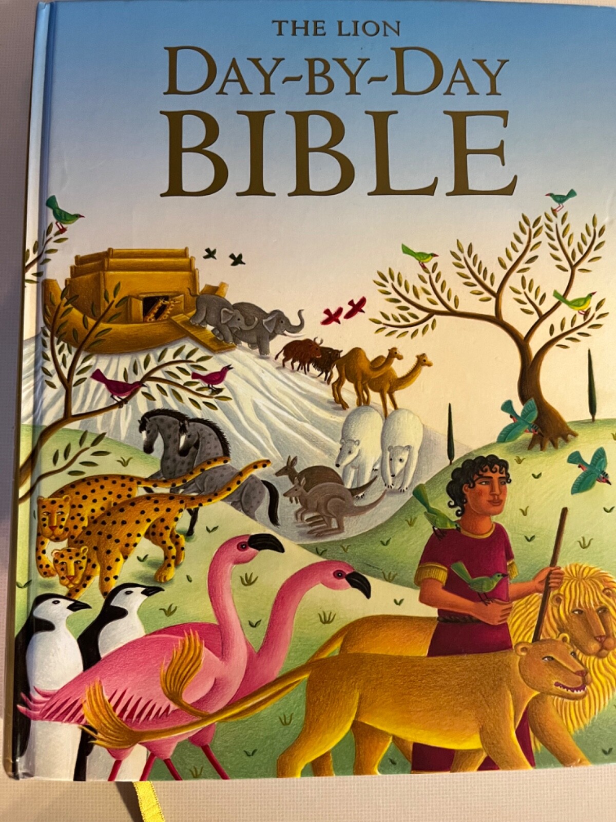 The Lion Day-By-Day Bible, Hardback with beautiful pictures & detail, easy read.