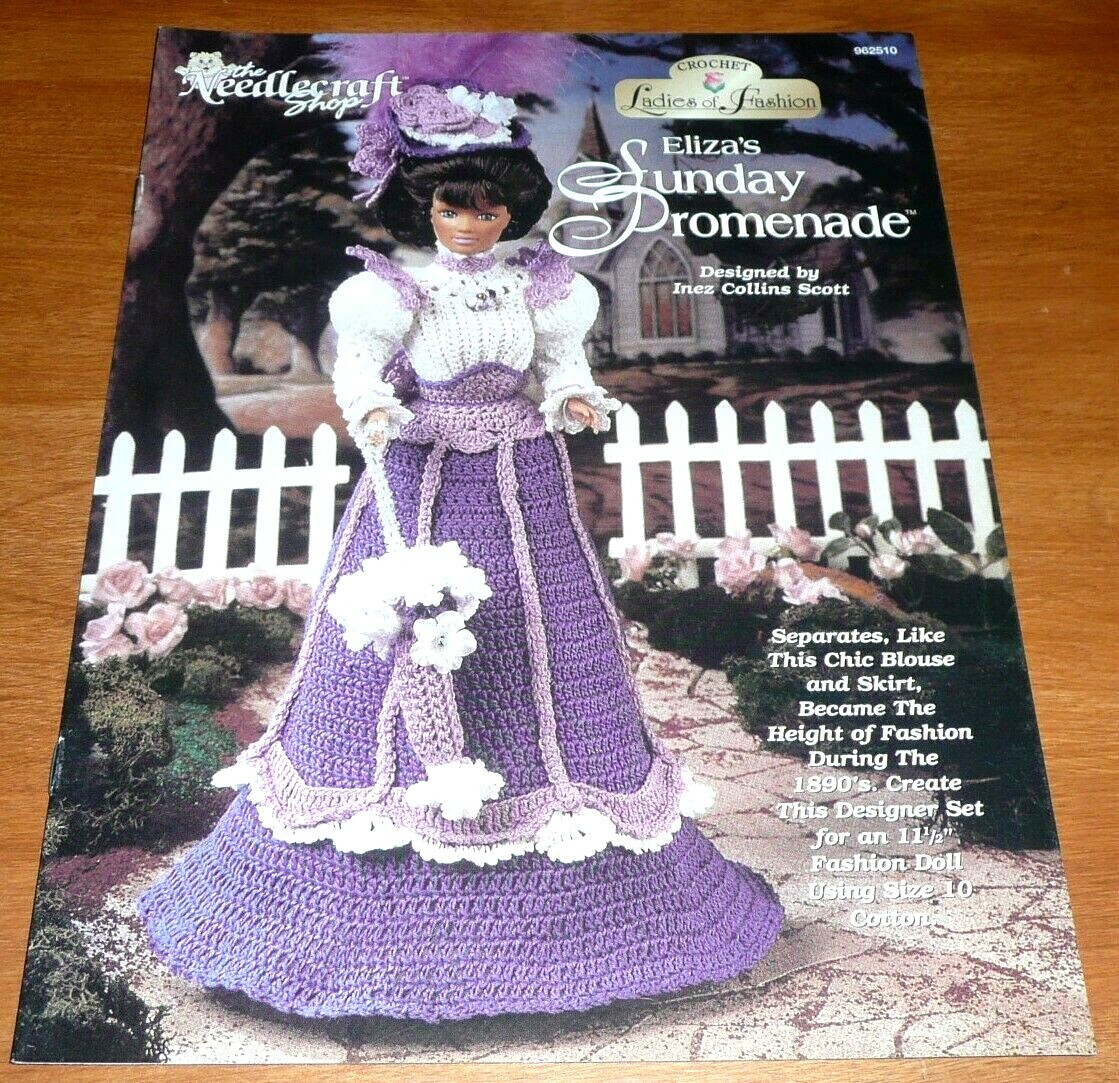 Eliza’s Sunday Promenade Ladies of Fashion Crochet Pattern Leaflet Needlecraft