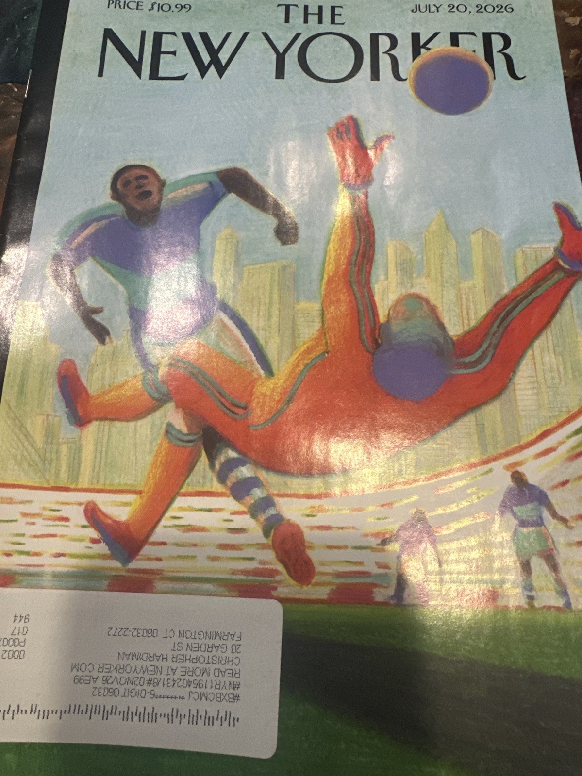 New Yorker Magazine July 20 2026 Cover “The Beautiful Game”