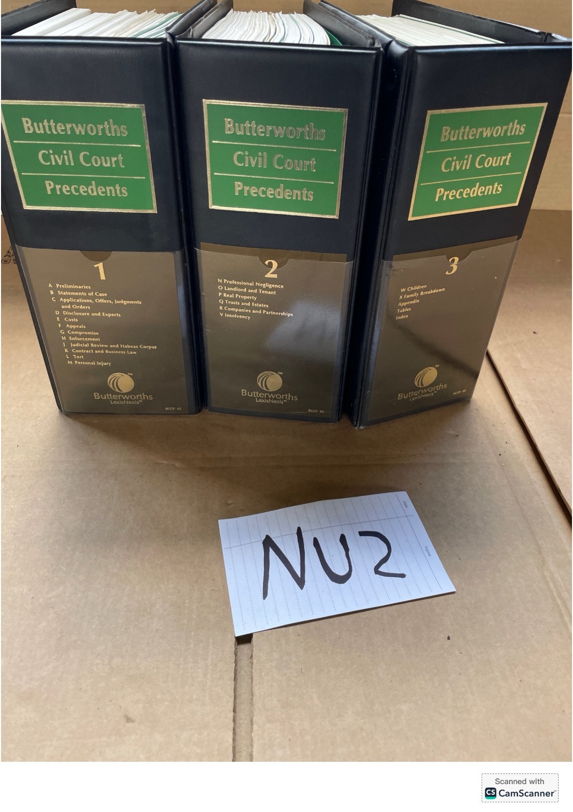 Butterworths Civil Court Precedents Looseleafs Set Of 3 Volumes
